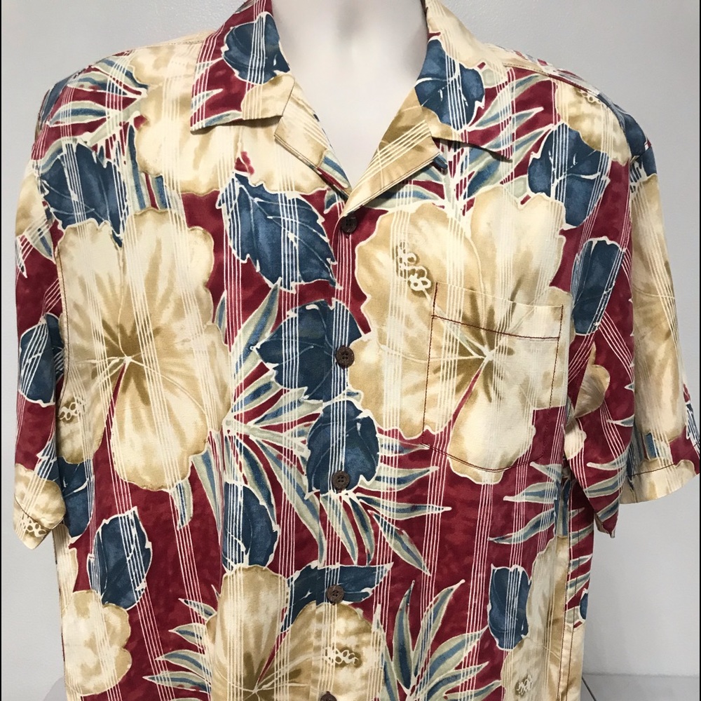 Tommy Bahama Camp Shirt Size Large